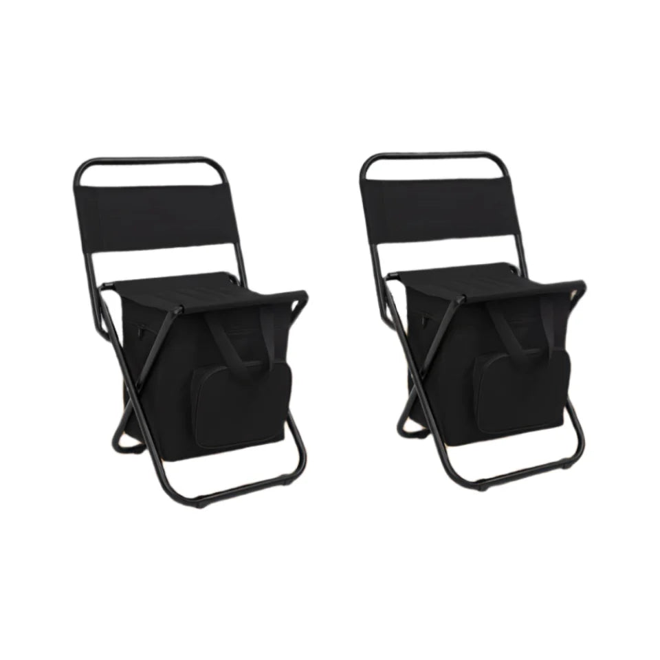 Small Fishing Chair, Camping RV Trekking Hunting, with Backrest, Lightweight, Foldable, Men's Gift, 265 lbs Capacity