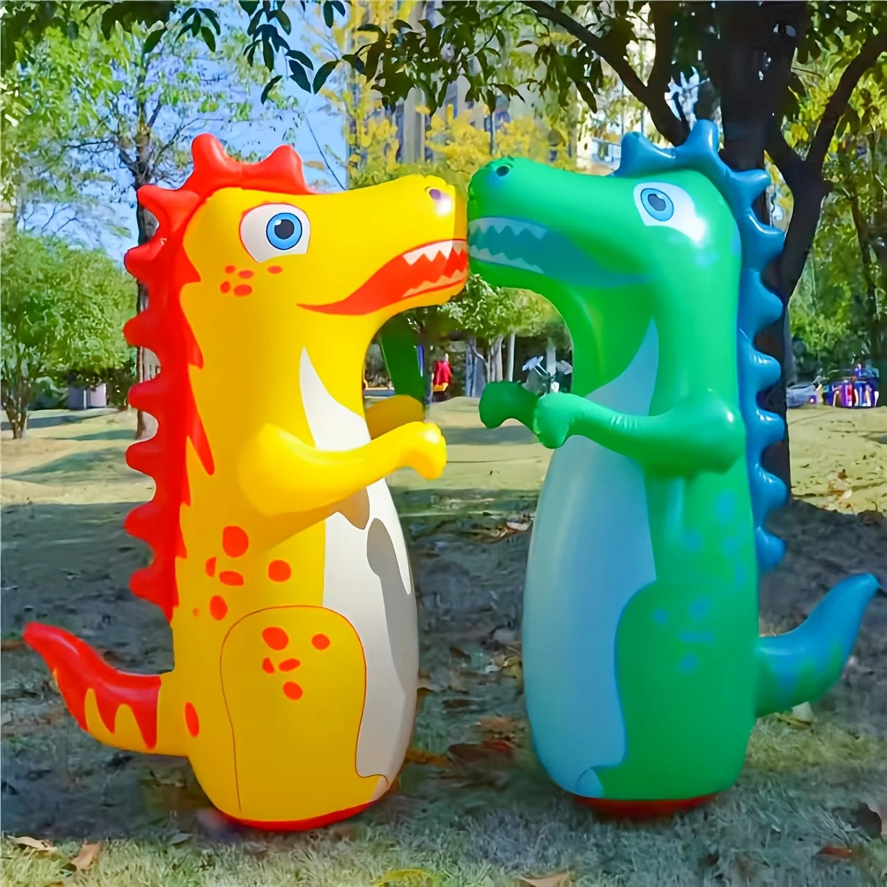 Colorful Dinosaur Inflatable Sandbags - a Vertical Flip Toy for Teenagers Dinosaur Toy Practice Daily Boxing