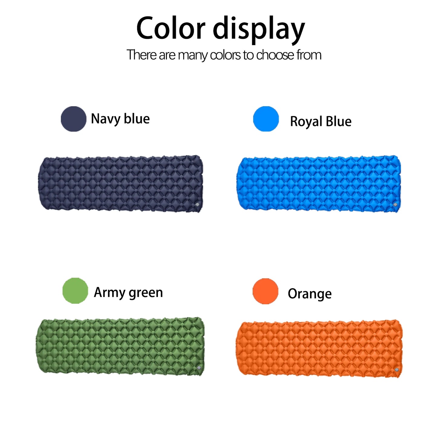 Camping Air Mattress 1-2 Person | Electric/Foot Pump Inflatables | Fast Inflation, Anti-Slip Surface Portable for Hiking/Beach