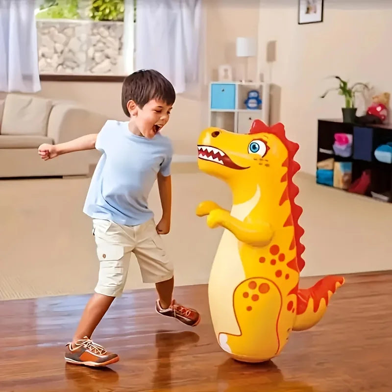Colorful Dinosaur Inflatable Sandbags - a Vertical Flip Toy for Teenagers Dinosaur Toy Practice Daily Boxing