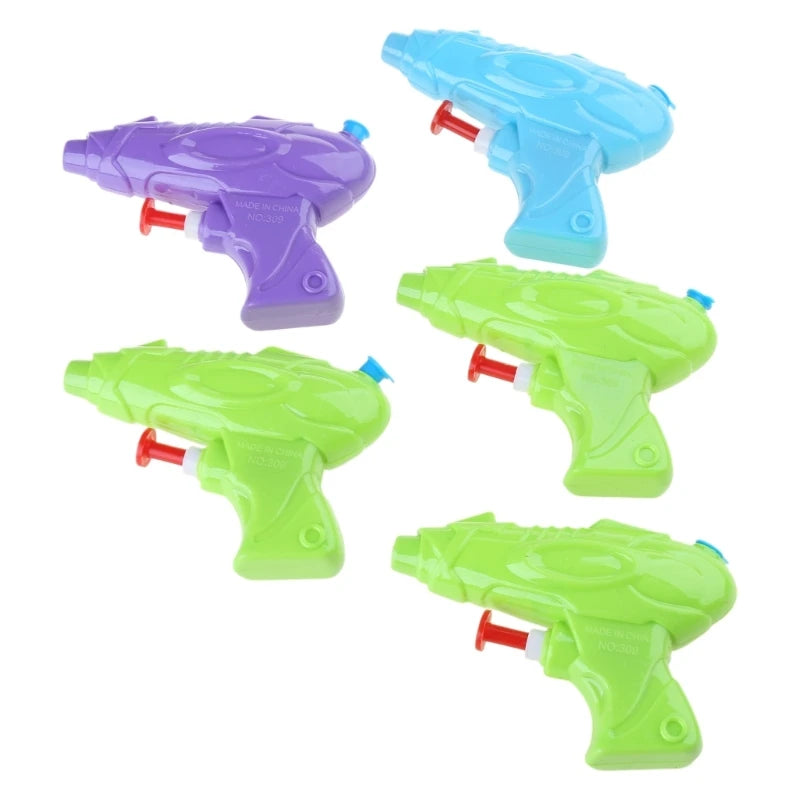 5-Pack Mini Water Guns – Transparent Squirt Toys for Kids’ Summer Play