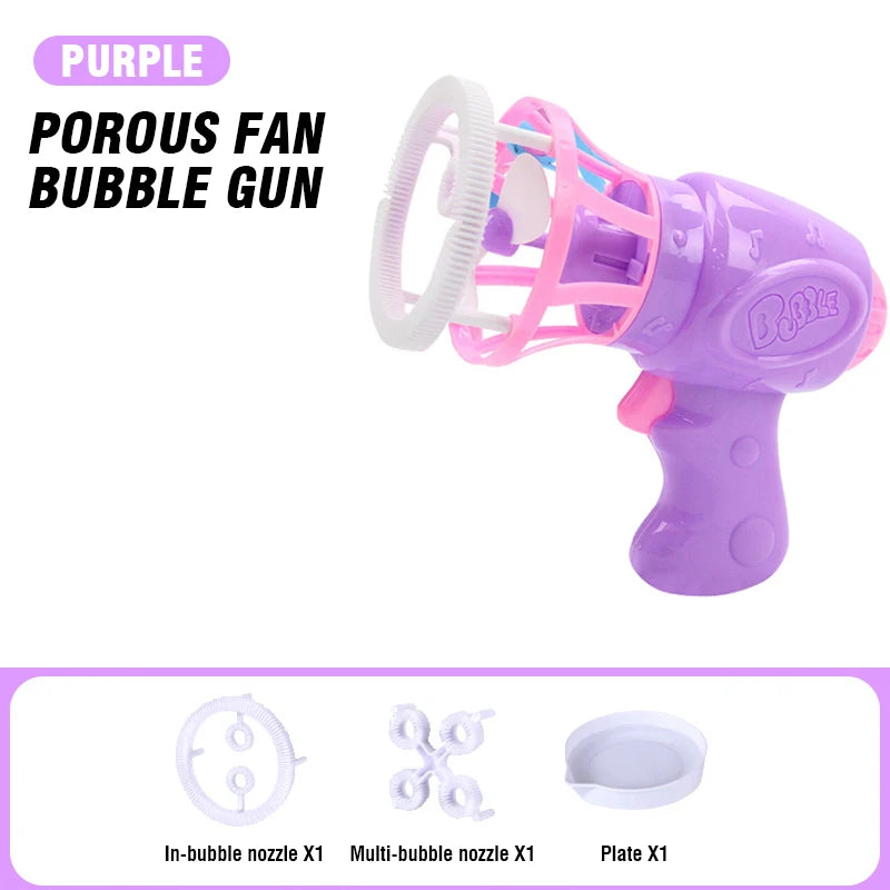 2-in-1 Dinosaur Bubble Gun – Electric Bubble Blower for Kids’ Outdoor Play