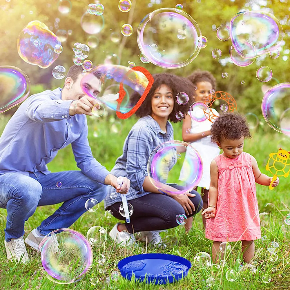 Bubble Stick Set – 3/7pcs Bubble Blowing Toys for Kids & Family Outdoor Fun