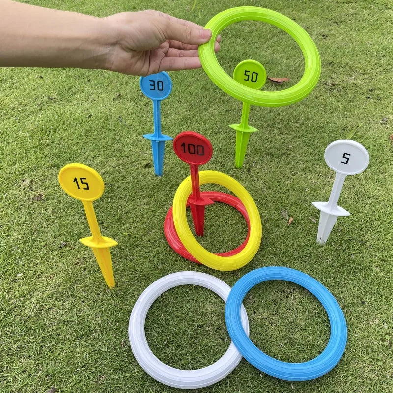 Outdoor Toss Ring Game – 4/8PCS Giant PVC Throwing Rings for Beach, Lawn & Pool Party Fun