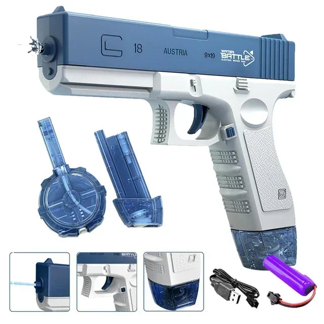 Electric Water Gun – Powerful Automatic Squirt Blaster for Kids & Adults