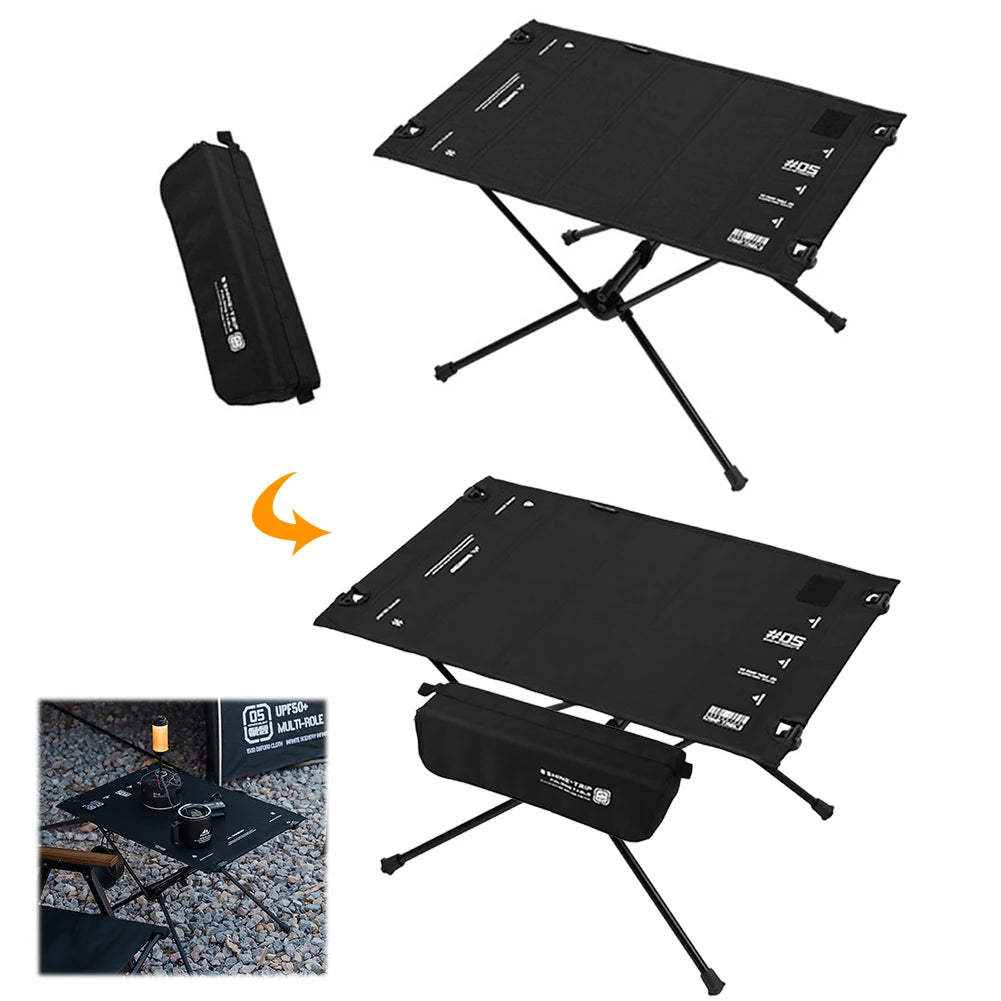 Outdoor Folding Table Multifunctional Lightweight Picnic Table Large Capacity Portable Camping Table for Outdoor Picnic Fishing