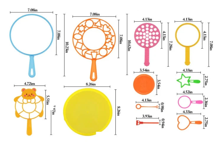 Bubble Stick Set – 3/7pcs Bubble Blowing Toys for Kids & Family Outdoor Fun