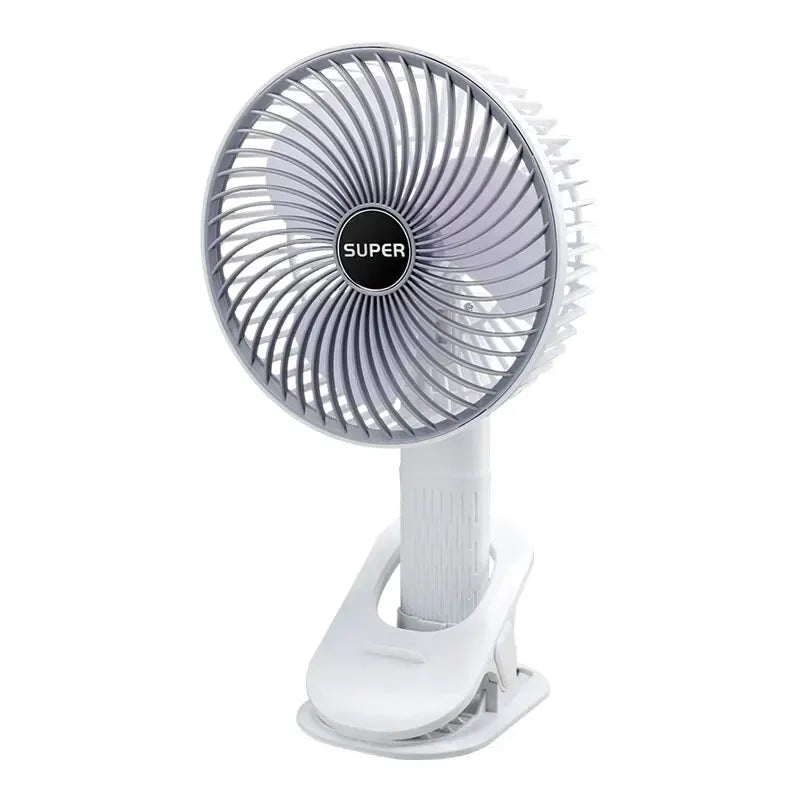Handheld Fan with Detachable Base – Clip-On, Office & Outdoor Use