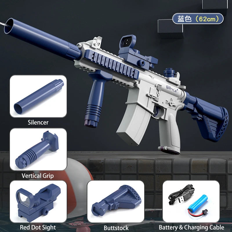 M416 Electric Water Gun – Full Automatic Shooting Toy for Kids & Adults
