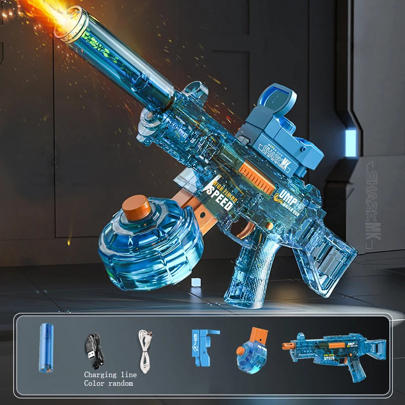 Electric Water Gun – Powerful Automatic Squirt Toy for Kids & Adults