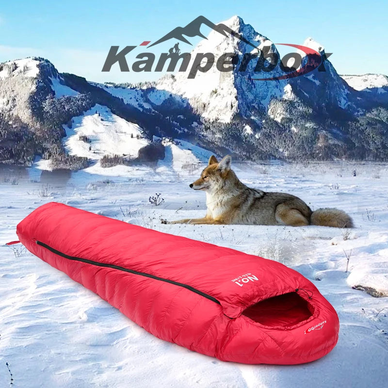 kamperbox Sleeping Bag Winter Sleeping Bag Ultralight Equipment CW1100 Washable