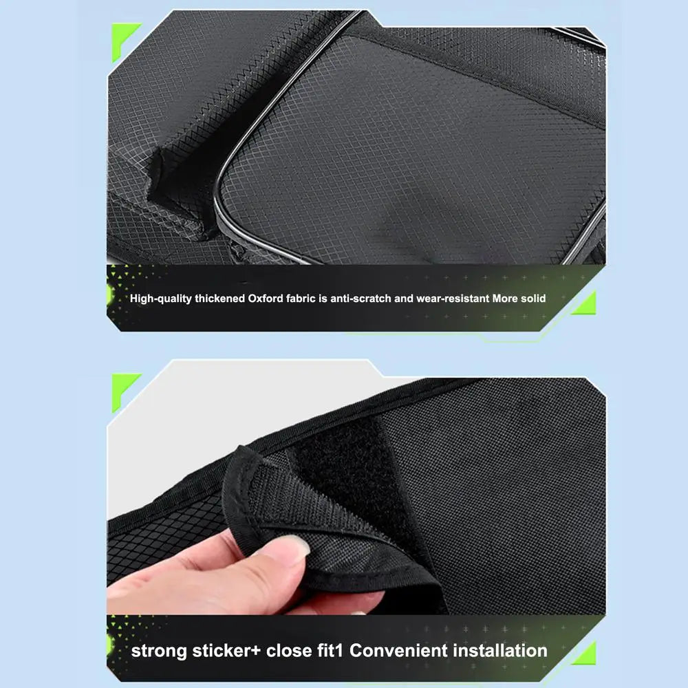 Beach Chair Side Bag Oxford Cloth Side Bag For Fishing Chair Wear-Resistant Organizer Pouch Black Chair Side Pouch For Outdoor