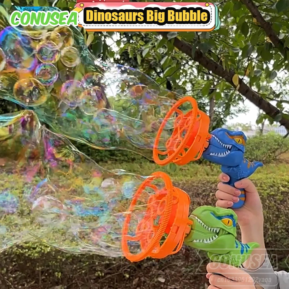 2-in-1 Dinosaur Bubble Gun – Electric Bubble Blower for Kids’ Outdoor Play