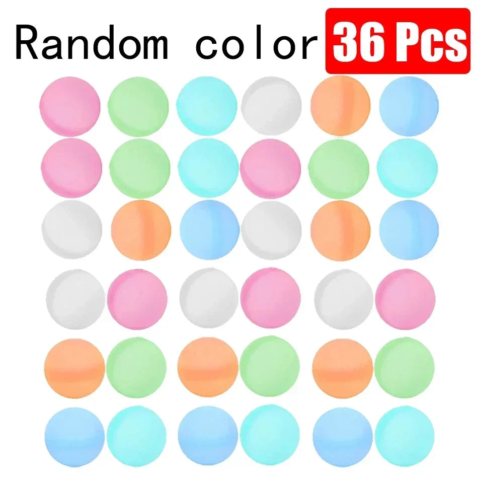Reusable Silicone Water Balloons – 1-60 Pack, Pool & Water Games