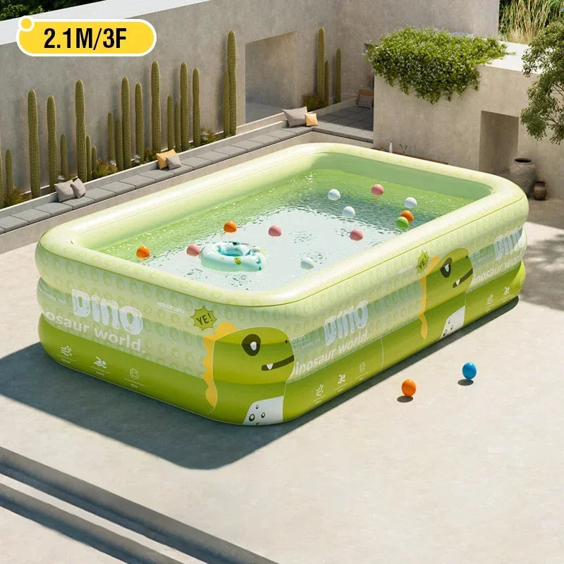 Large Inflatable Pool – Foldable Family Pool for Indoor & Outdoor Use