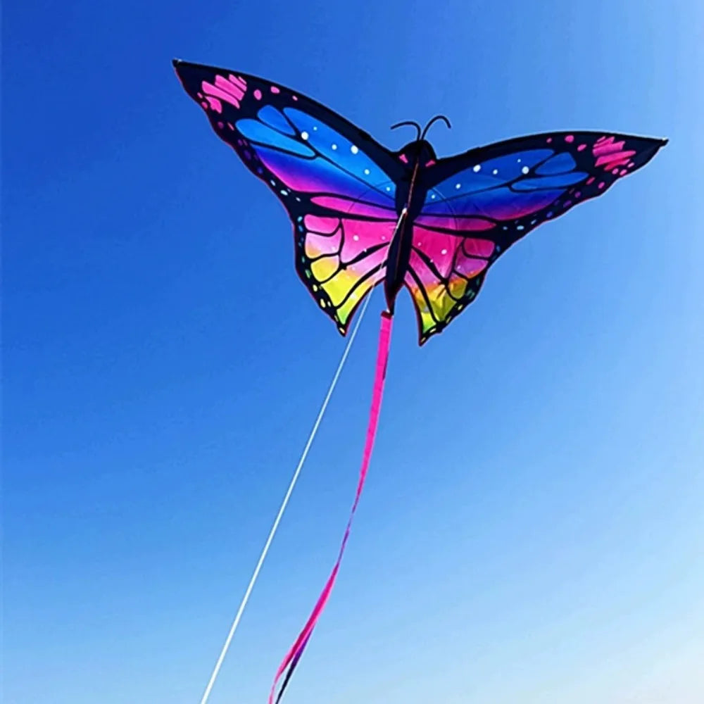 Beautiful Butterfly Flying Toy Butterfly Kite Long Tail 1.45m Kite Easy to Fly Steering 3D Kite Children's Kite