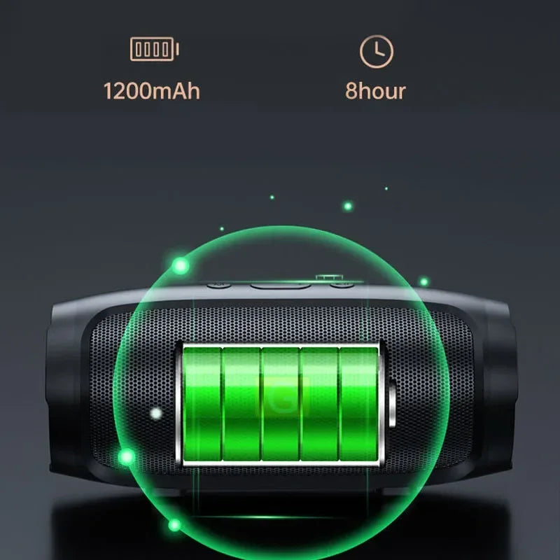 Portable Outdoor Subwoofer – Waterproof Bluetooth Speaker with FM & TF Card Support