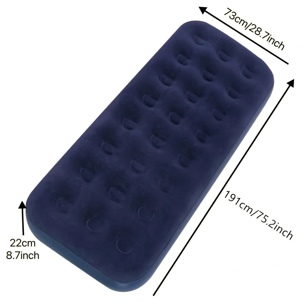 Inflatable Air Mattress – Twin/Queen, Indoor/Outdoor Use, Fast Inflation