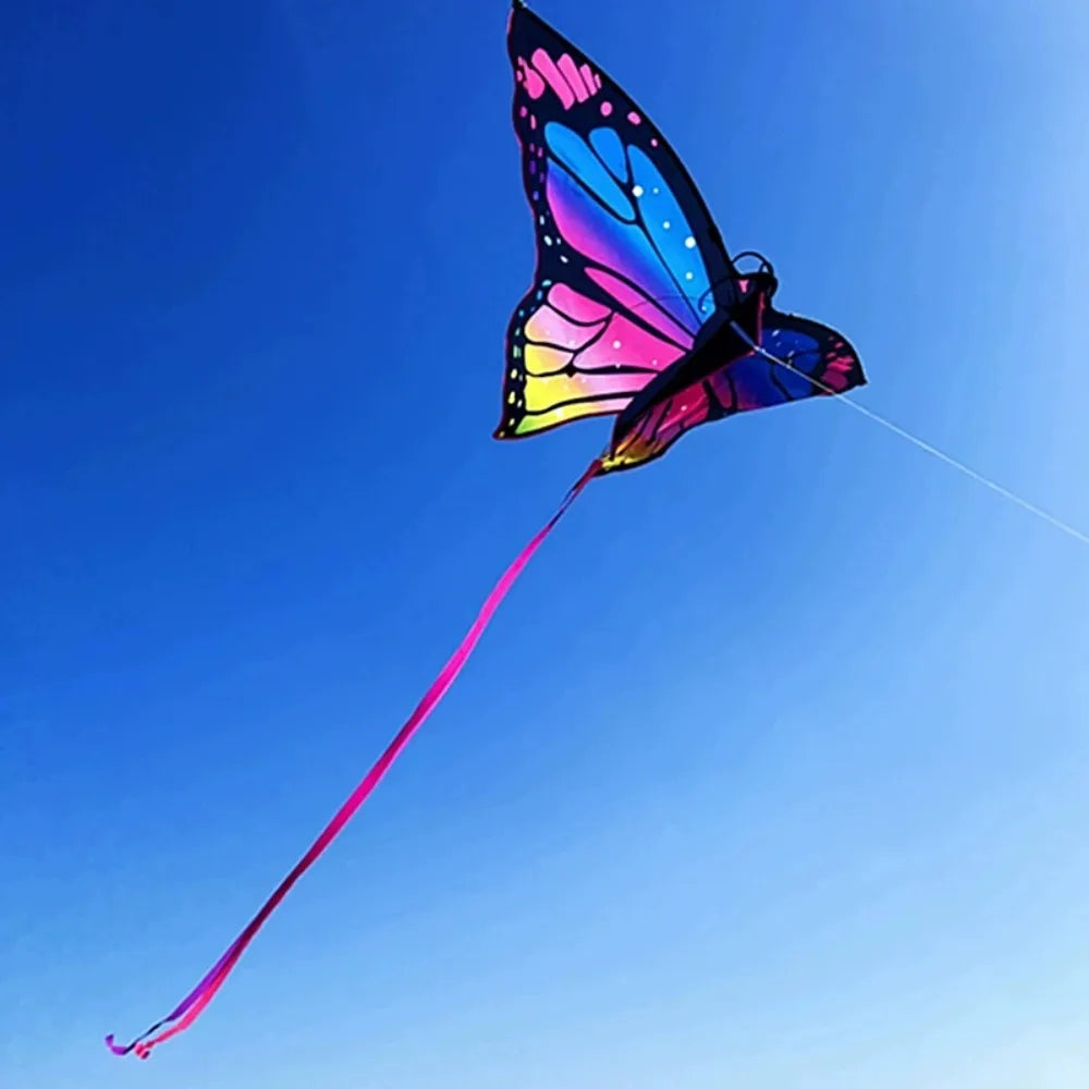 Beautiful Butterfly Flying Toy Butterfly Kite Long Tail 1.45m Kite Easy to Fly Steering 3D Kite Children's Kite