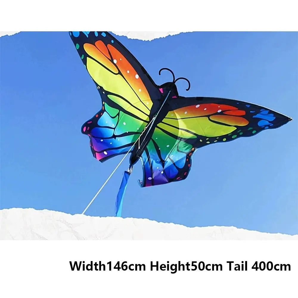 Beautiful Butterfly Flying Toy Butterfly Kite Long Tail 1.45m Kite Easy to Fly Steering 3D Kite Children's Kite