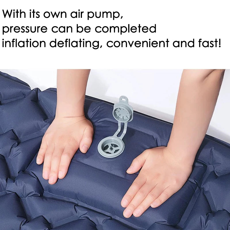 Camping Air Mattress 1-2 Person | Electric/Foot Pump Inflatables | Fast Inflation, Anti-Slip Surface Portable for Hiking/Beach