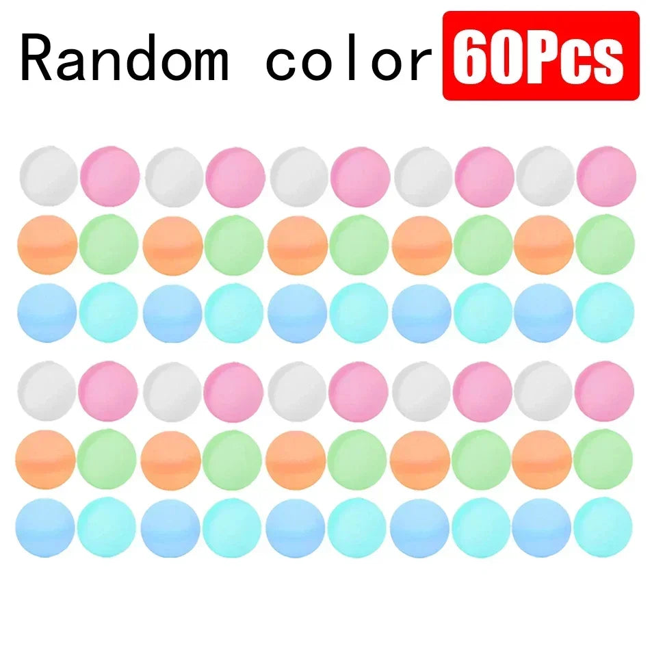 Reusable Silicone Water Balloons – 1-60 Pack, Pool & Water Games