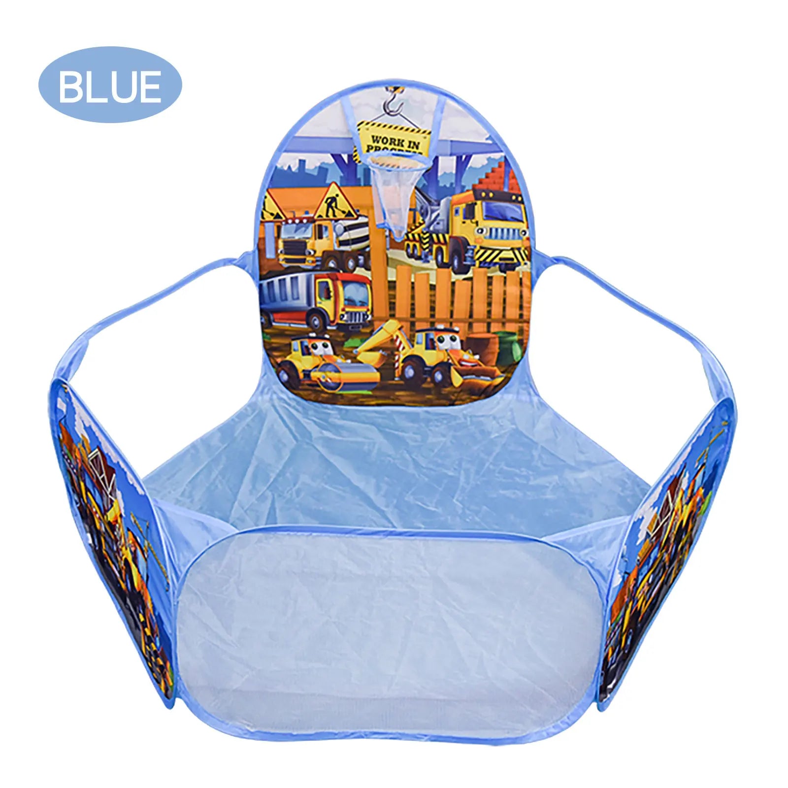Kids Engineering Car Ball Pit – Cartoon Design with Shooting Game