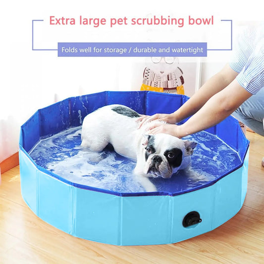 Foldable Portable Pet Swimming Pool Bathtub Indoor Outdoor Cold Water Bath Cleaning Bathtub Pet Accessories