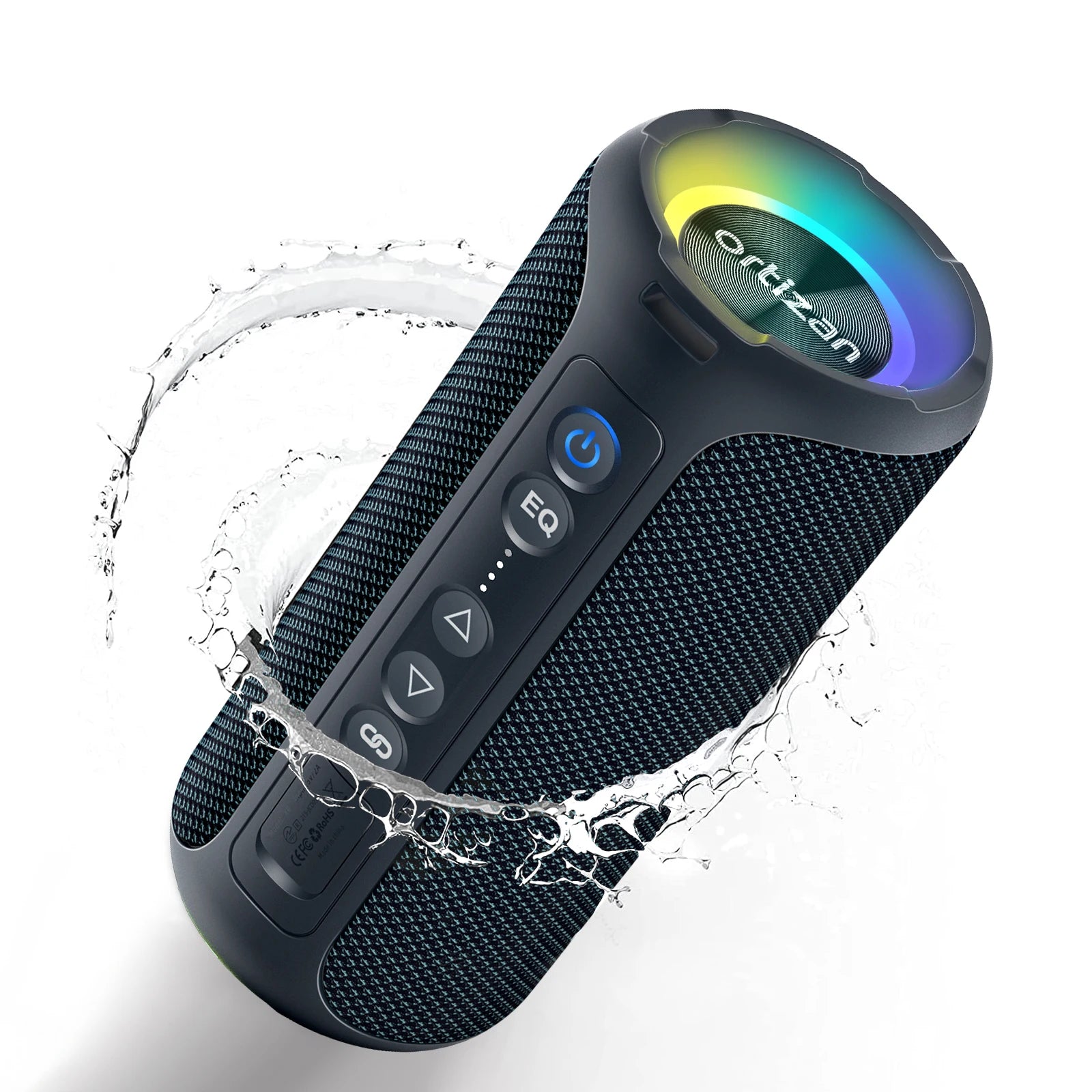 Ortizan X8 Pro Bluetooth Speaker – 40W Stereo, IPX7, 30H Playtime, Color Lights