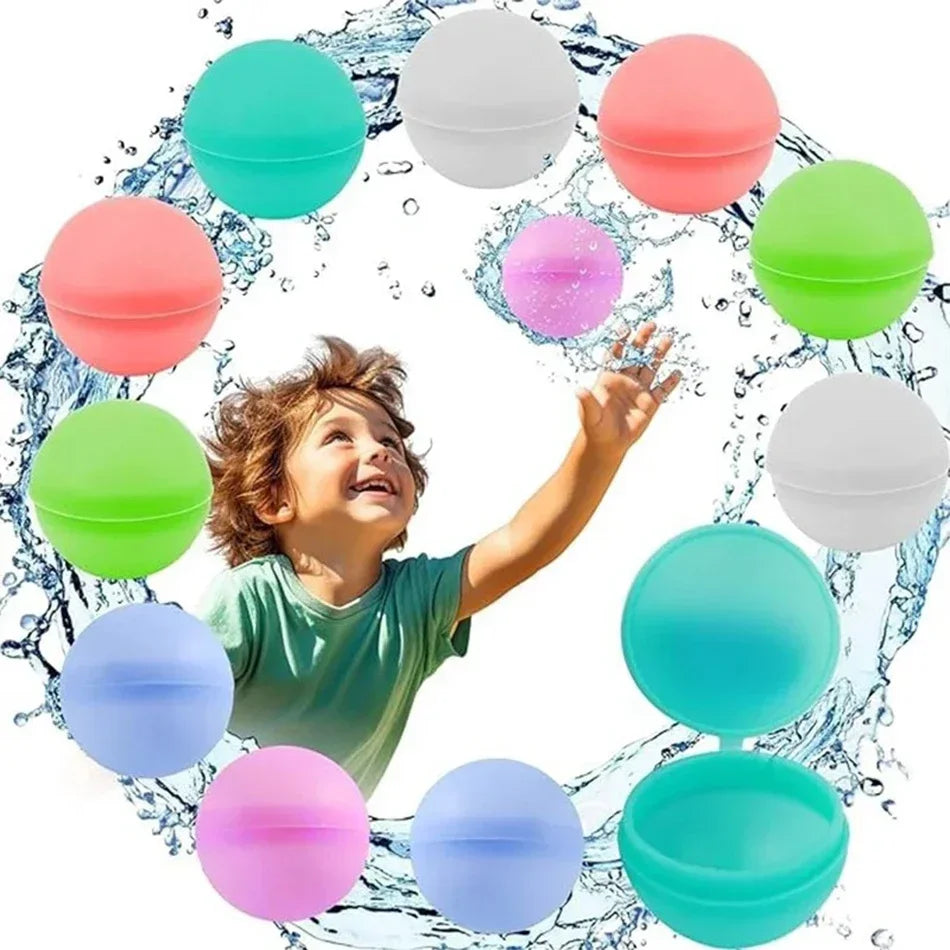 Reusable Silicone Water Balloons – 1-60 Pack, Pool & Water Games