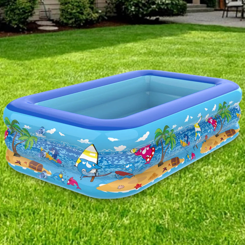 Kids Inflatable Pool – Square Thickened Baby & Family Water Play Pool
