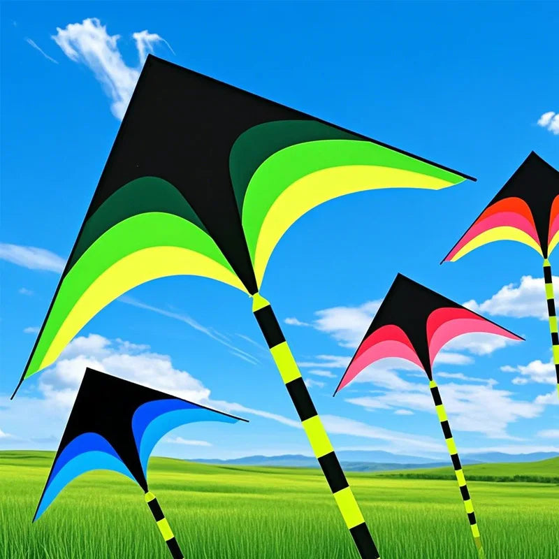 Large Delta Kite for Kids & Adults Easy To Fly Large Huge Delta Kite Come with 5m Tail Easy To Fly Kite Outdoor Toy