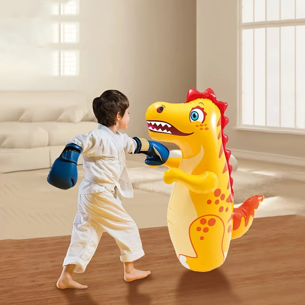 Colorful Dinosaur Inflatable Sandbags - a Vertical Flip Toy for Teenagers Dinosaur Toy Practice Daily Boxing