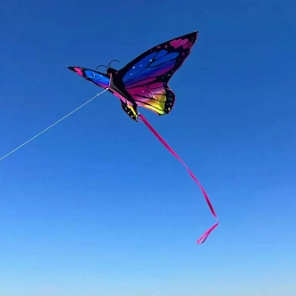 Beautiful Butterfly Flying Toy Butterfly Kite Long Tail 1.45m Kite Easy to Fly Steering 3D Kite Children's Kite