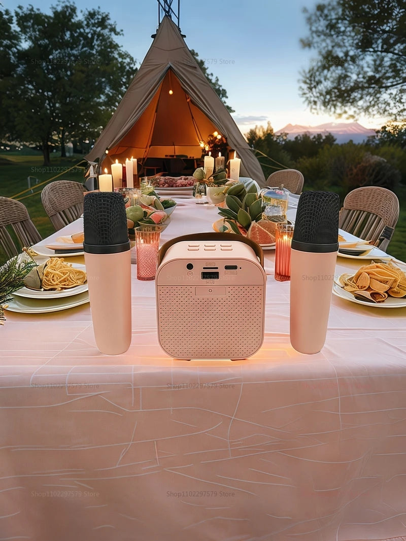 K12 Wireless Bluetooth Speaker with Mic – Waterproof, for Outdoor Karaoke & Parties