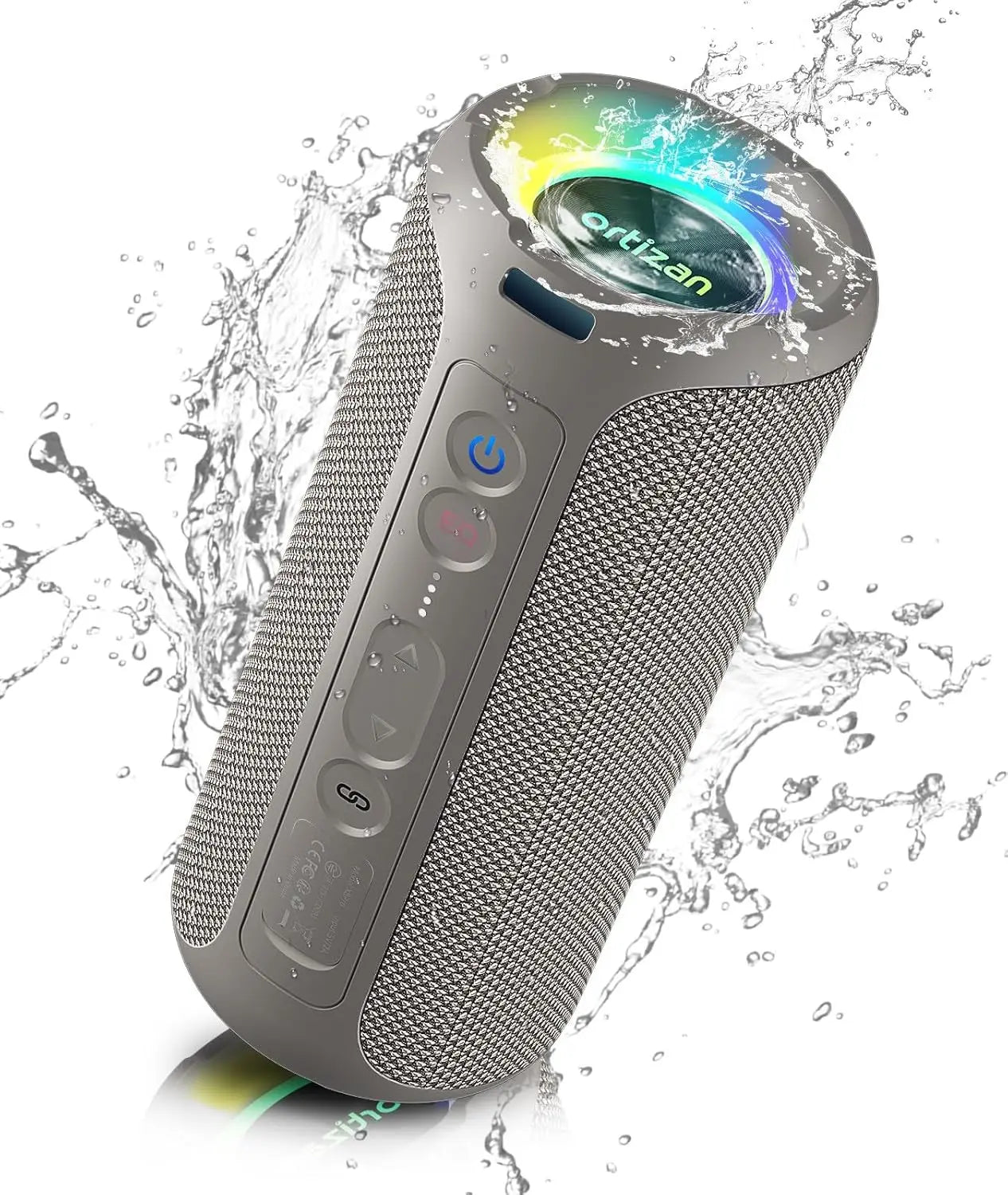 Ortizan X8 Pro Bluetooth Speaker – 40W Stereo, IPX7, 30H Playtime, Color Lights