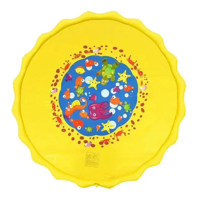100/170CM Inflatable Water Spray Play Mat – Outdoor Splash Pad for Kids, Lawn & Beach Summer Fun