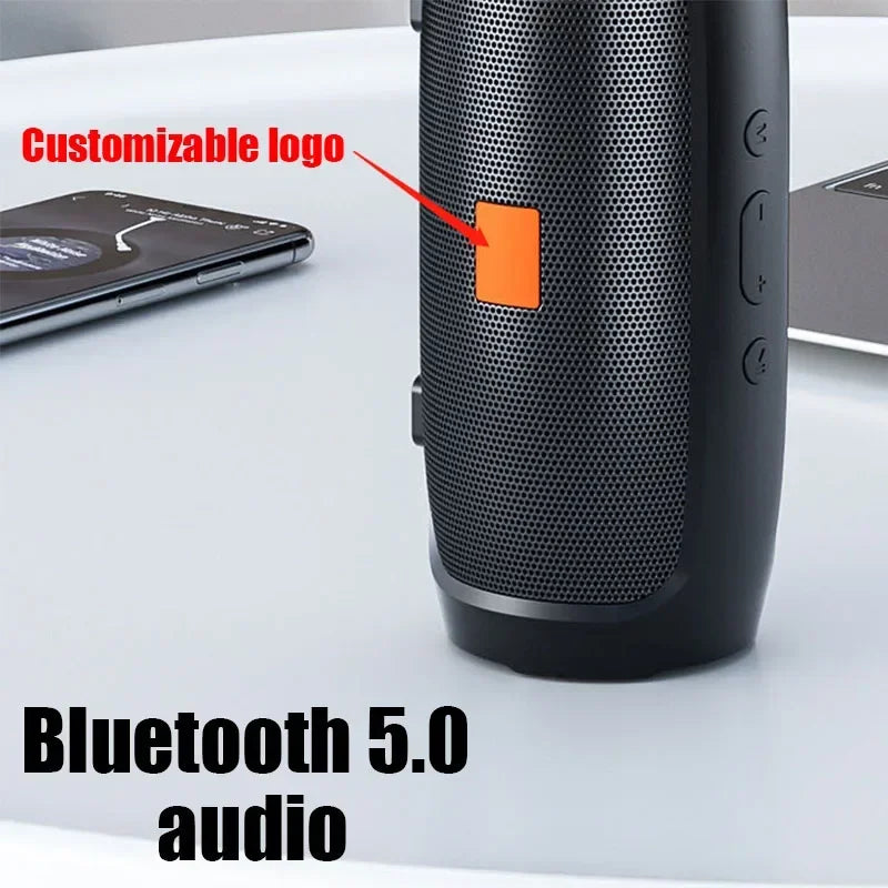 Portable Outdoor Subwoofer – Waterproof Bluetooth Speaker with FM & TF Card Support