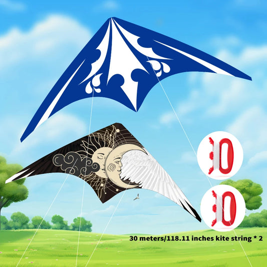 Sun and Moon Stunt  Sea King Stunt Kite Set Dual Theme Design Beach Kite Flying Adventure