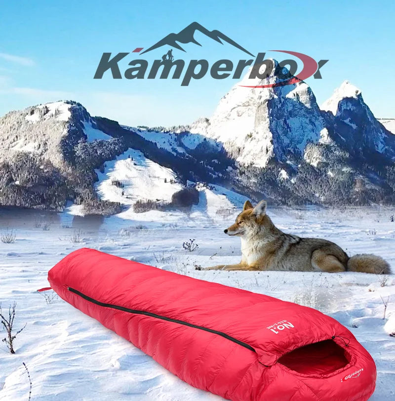 kamperbox Sleeping Bag Winter Sleeping Bag Ultralight Equipment CW1100 Washable