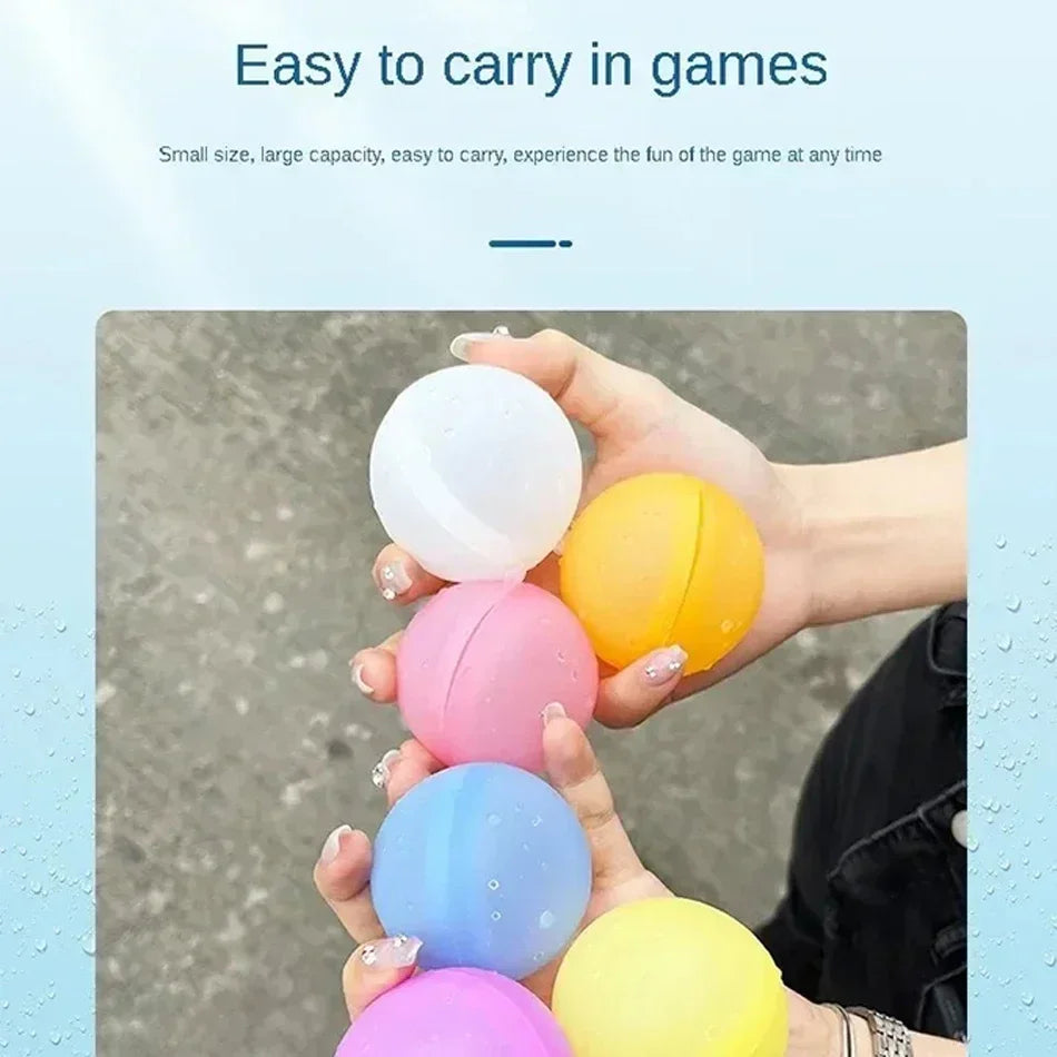 Reusable Silicone Water Balloons – 1-60 Pack, Pool & Water Games