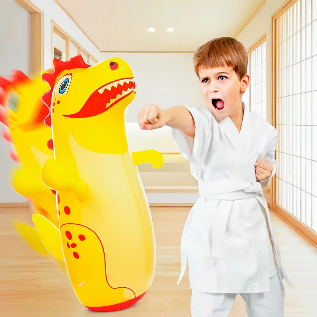Colorful Dinosaur Inflatable Sandbags - a Vertical Flip Toy for Teenagers Dinosaur Toy Practice Daily Boxing
