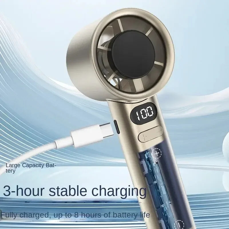 Handheld Fan – USB Rechargeable, High-Speed Personal Cooling Fan