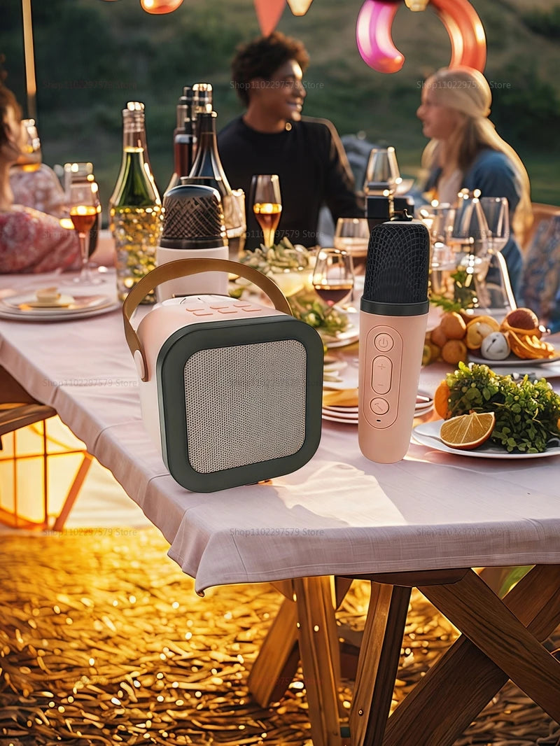K12 Wireless Bluetooth Speaker with Mic – Waterproof, for Outdoor Karaoke & Parties