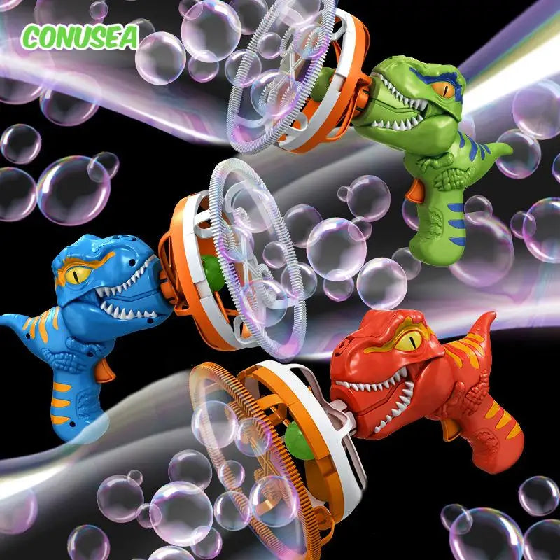 2-in-1 Dinosaur Bubble Gun – Electric Bubble Blower for Kids’ Outdoor Play