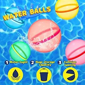 Reusable Water Balloons – Quick Fill, Self-Sealing Silicone Balls