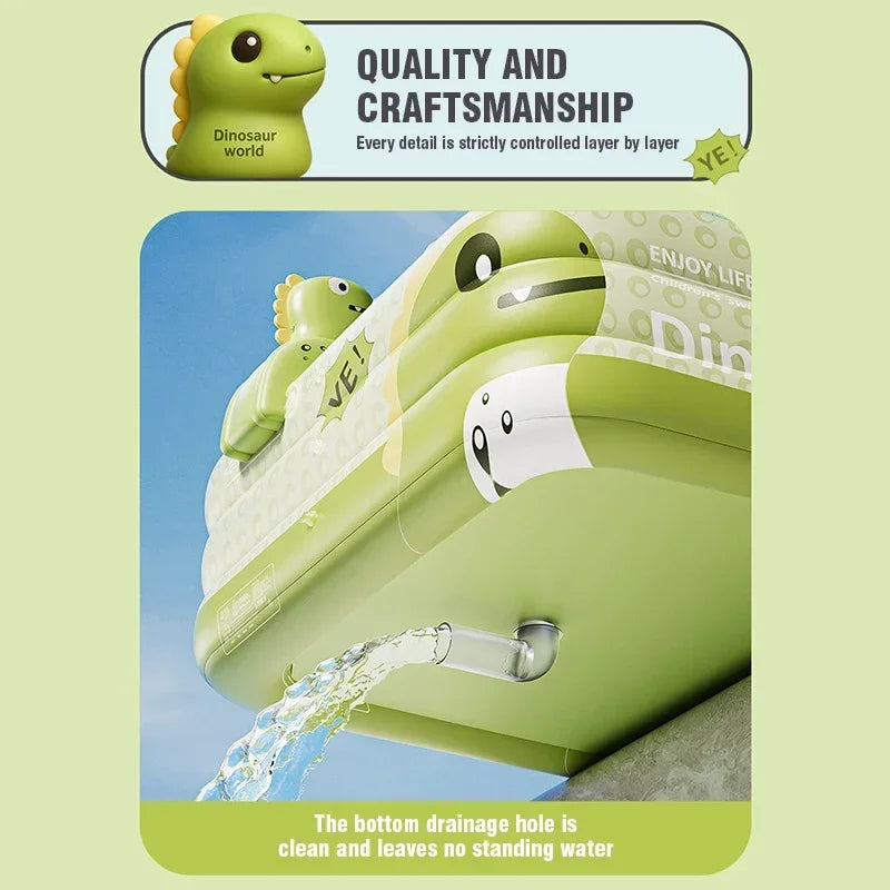 Large Inflatable Pool – Foldable Family Pool for Indoor & Outdoor Use