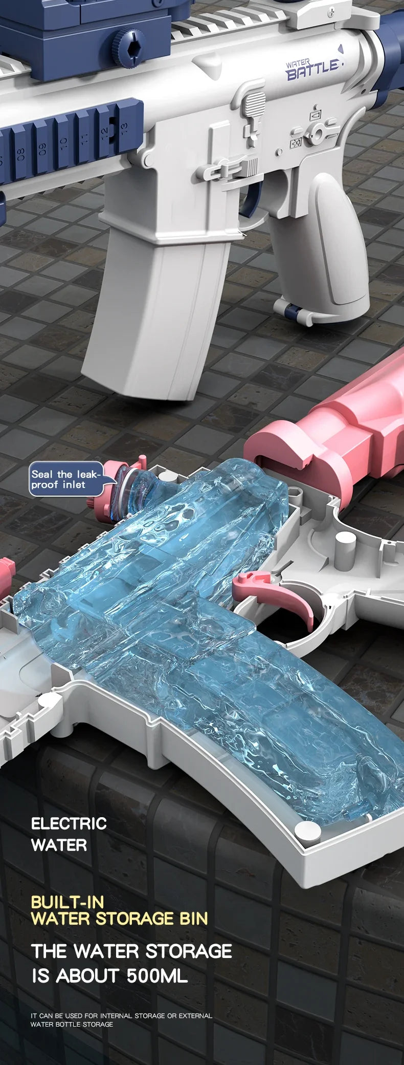 M416 Electric Water Gun – Full Automatic Shooting Toy for Kids & Adults