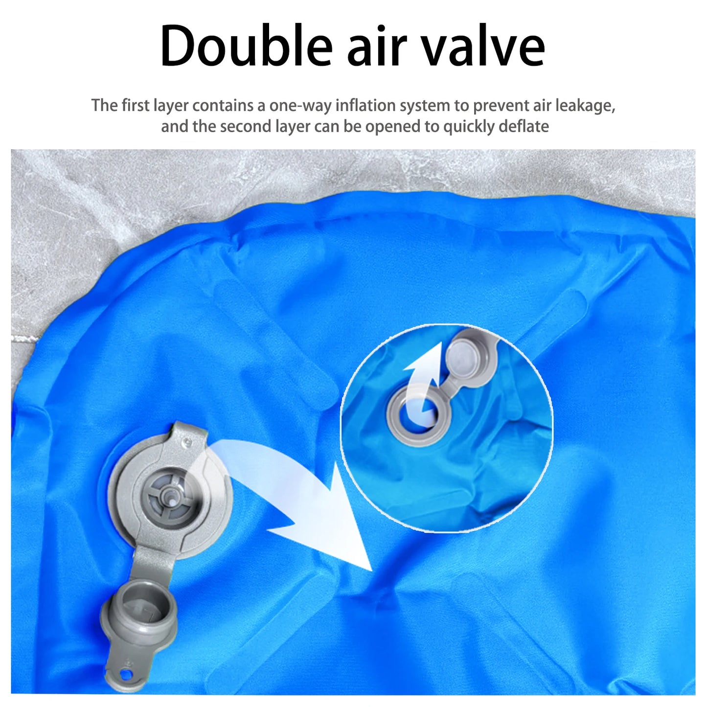 Camping Air Mattress 1-2 Person | Electric/Foot Pump Inflatables | Fast Inflation, Anti-Slip Surface Portable for Hiking/Beach