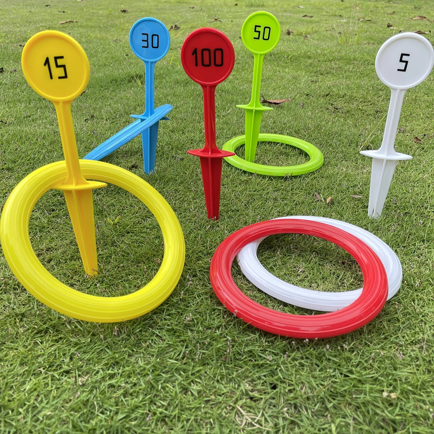 Outdoor Toss Ring Game – 4/8PCS Giant PVC Throwing Rings for Beach, Lawn & Pool Party Fun